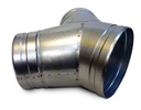 фото mini №4, Tee reduction darco galvanized fi 150/ 2x100 mm