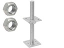 фото mini №1, Pole base adjustable psr80 80x250x4 m24