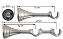 фото mini №16, Cornice double 19 mm+ 19 mm 300 centimeters
