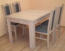 фото mini №2, Set big table+ 4 wooden chairs, different colors, polish furniture