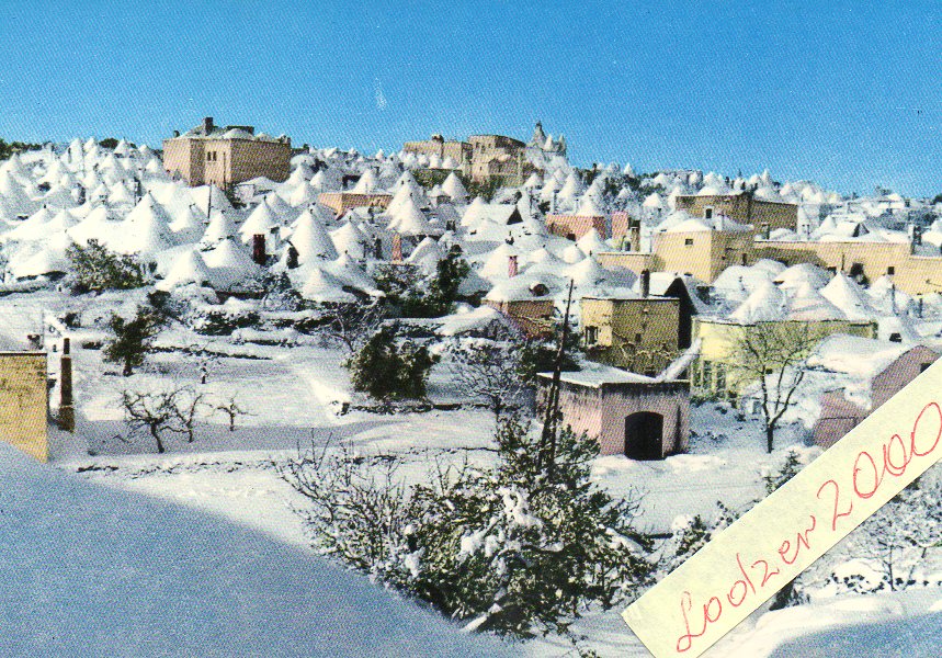 WŁOCHY ALBEROBELLO  BARI ZIMA PANORAMA