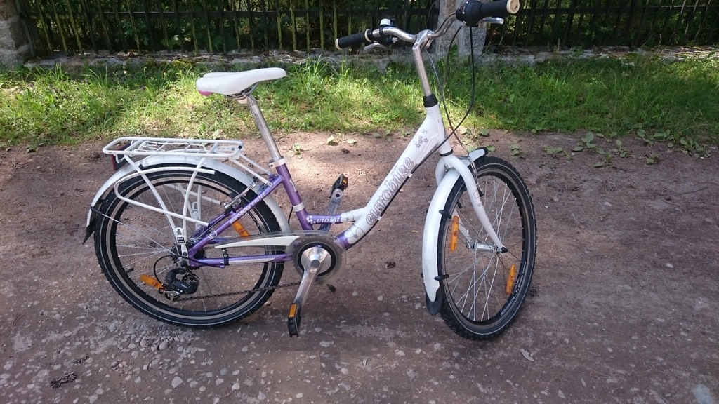 Rower dziewczęcy EUROBIKE VIOLET koła 24 cale