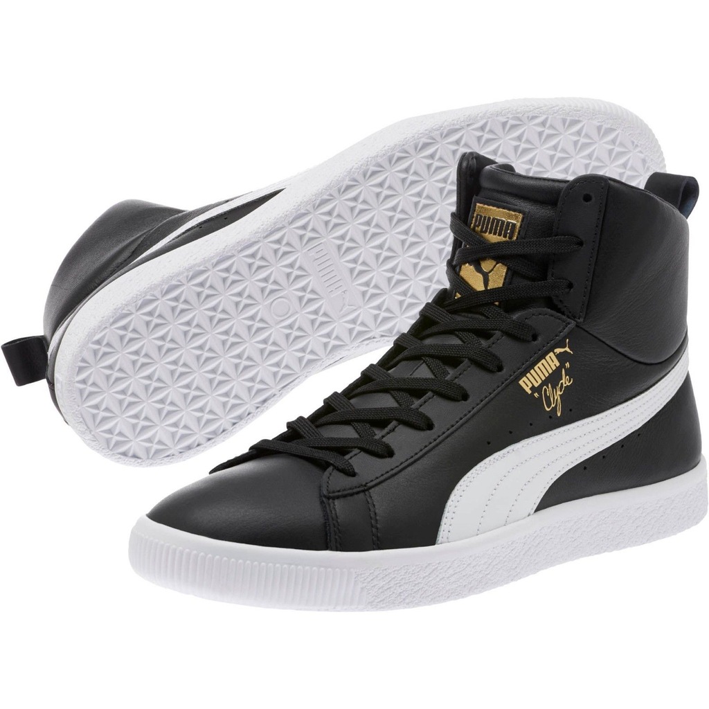 ホットセール 口コミ buty PUMA CLYDE mid(Hi) czarne skóra nr 44,5 29cm アクセサリー