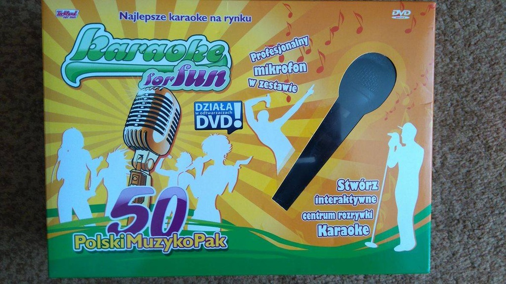 Karaoke for FUN mikrofon 50 PolskiMuzykoPak PC DVD