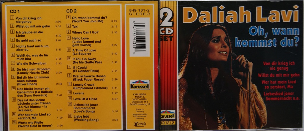 DALIAH LAVI - OH, WANN KOMMST DU? [2CD]