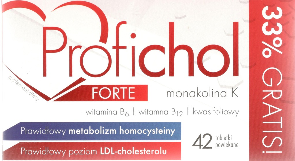 PROFICHOL FORTE 42 tabletki monakolina K