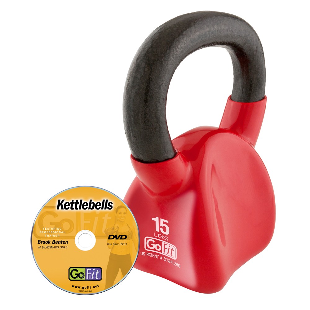 GoFit Kettlebell Ciężarek Hantel Obciążenie 6,8 kg