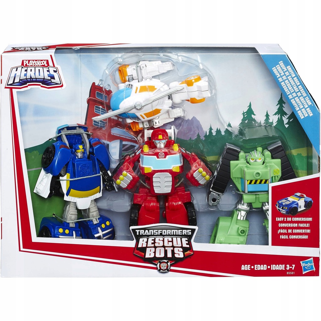 TRANSFORMERS RESCUE BOTS 4 SZT ORGINALNE ROBOTY 7554714208
