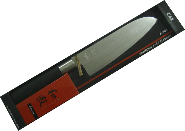 Noże KAI Wasabi Black nóż Santoku 16cm Japoński