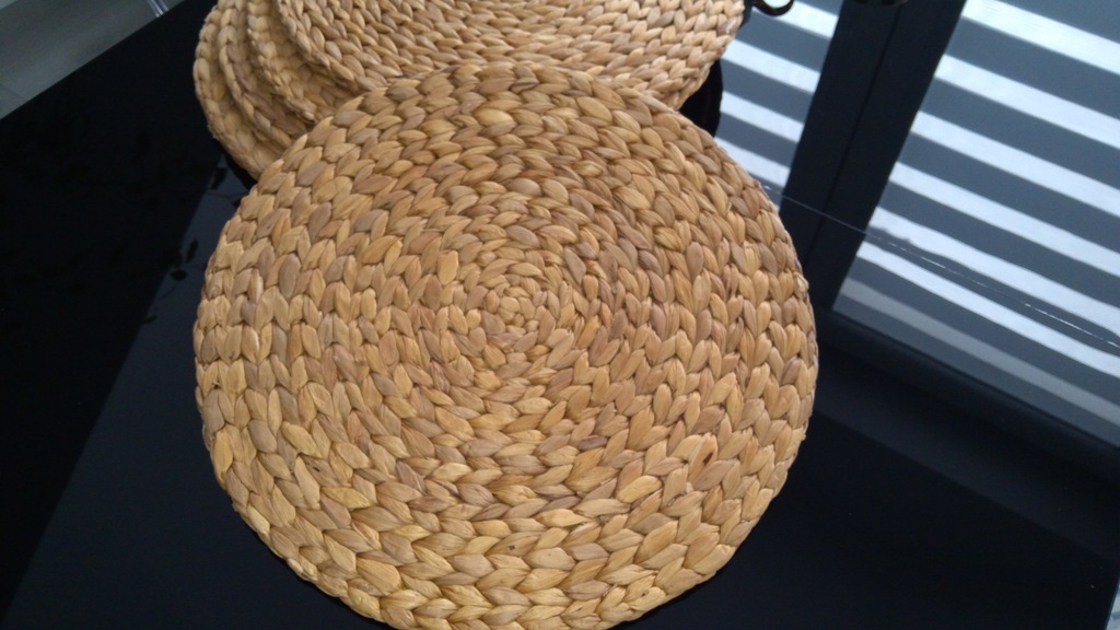 PODKŁADKI Z TRAWY TRZCINOWEJ IKEA 6 szt.
