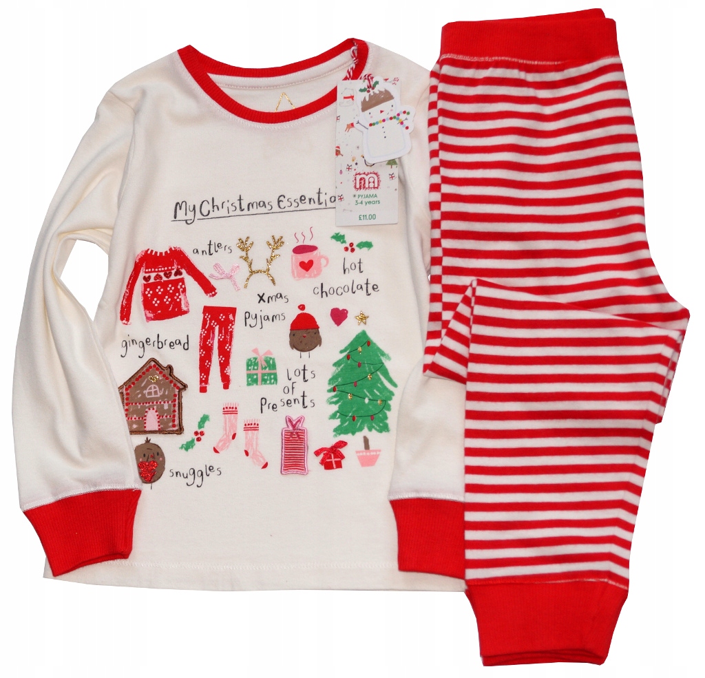 MOTHERCARE świąteczna piżamka NEW 110