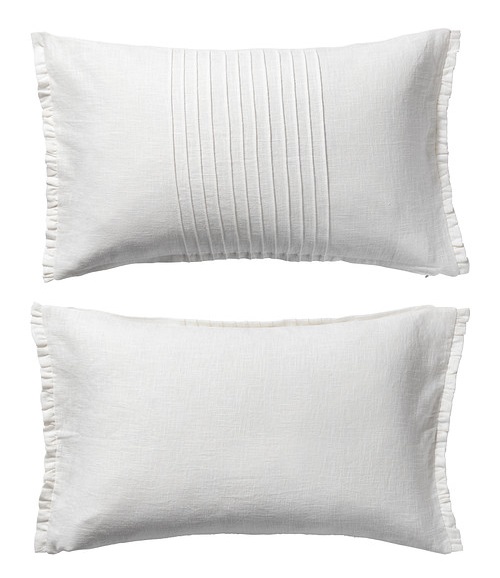 IKEA VITFJARIL poszewka dekoracyjna 40x65 biały