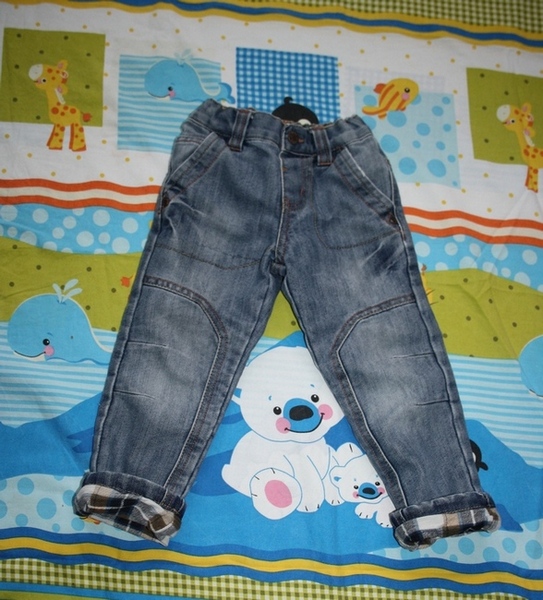DENIM spodnie jeansowe, roz. 98, stan bdb