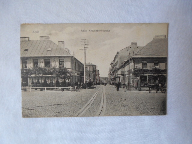 Łódz.Ulica Konstantynowska.1909r. 350W