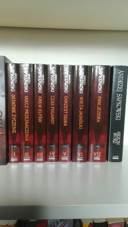 Andrzej Sapkowski Wiedźmin 1-8 Komplet jak NOWY