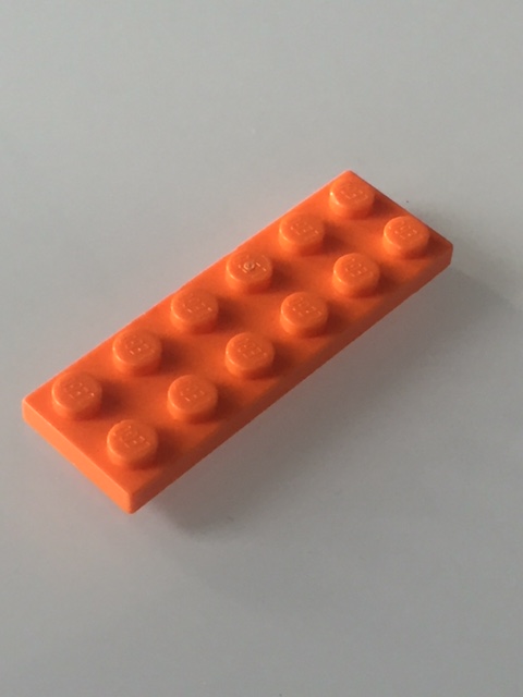Lego Płytka 2x6 pomarańczowy 3795 ORANGE