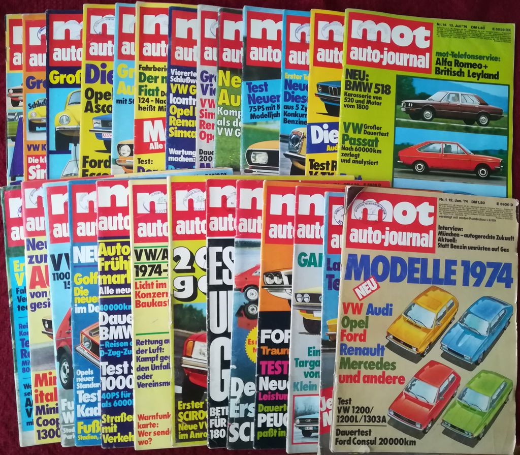 MOT Auto-Journal - kompletny rocznik 1974
