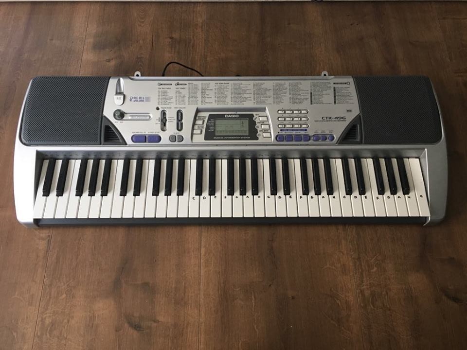 KEYBOARD CASIO CTK-496 UŻYWANY, STAN IDEALNY