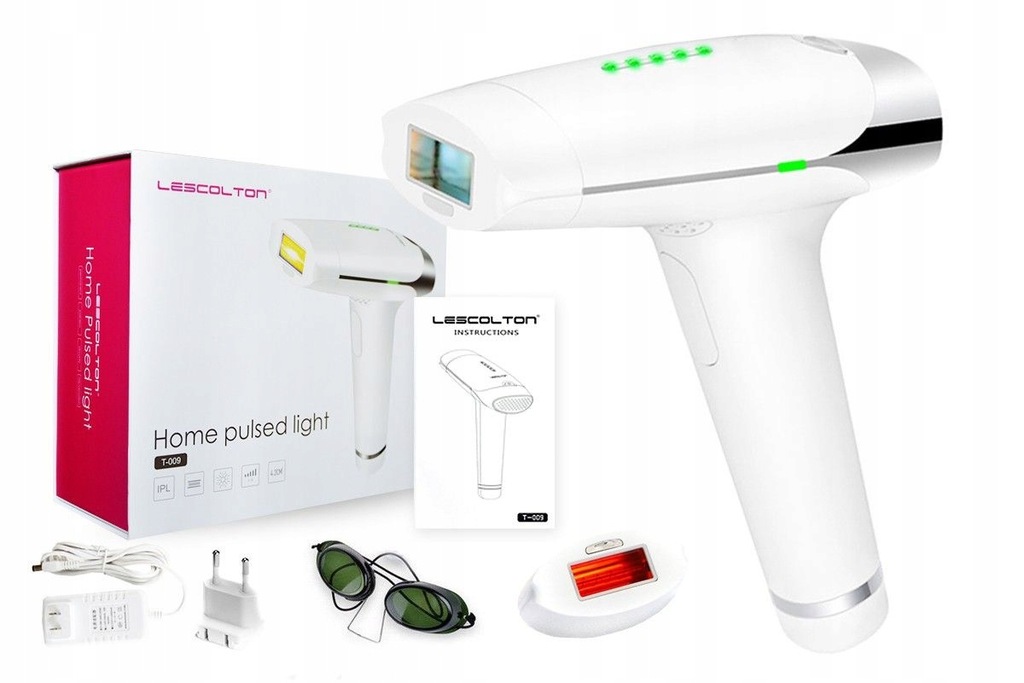 Depilator laserowy IPL 2w1 Lescolton 2 głowice 7777665758 oficjalne
