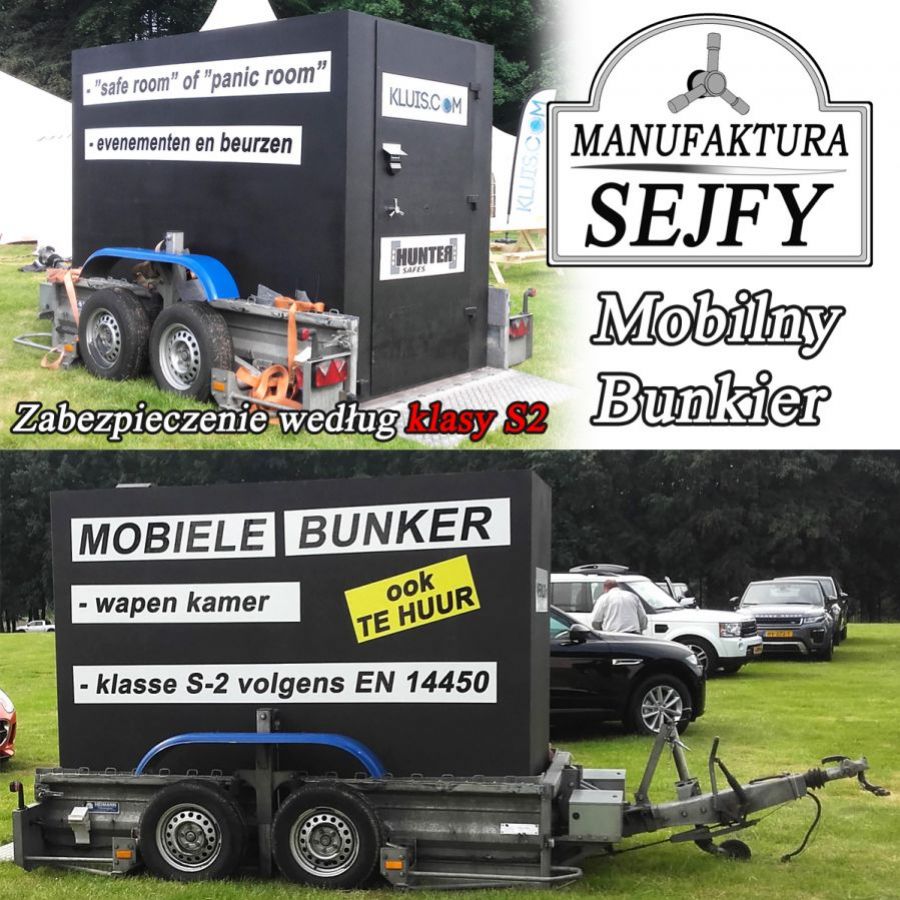 Mobilny Bunkier zabezpieczenie broni osób mienia