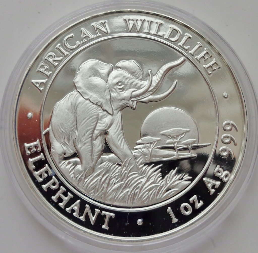 SOMALIA - SŁOŃ - 2009 - UNCJA - srebro 999 / K-W