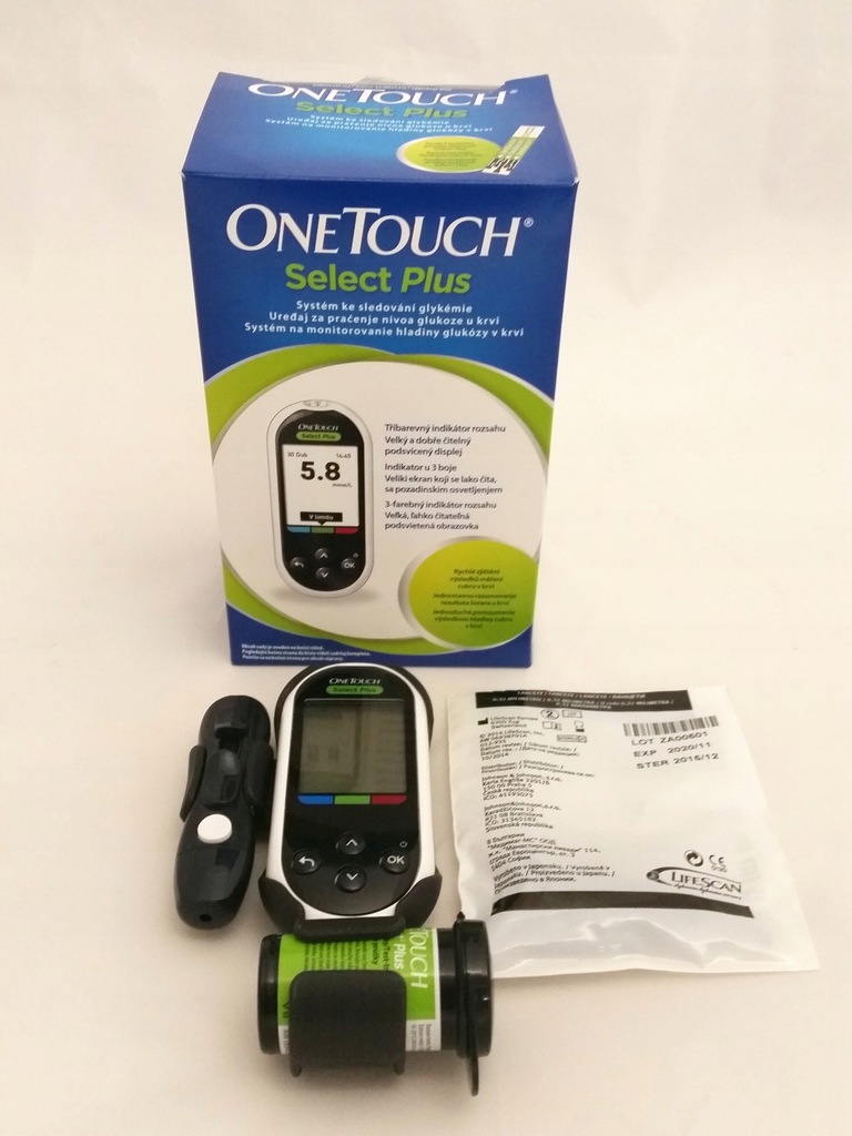 ONE TOUCH SELECT PLUS - GLUKOMETR - 7299352075 - oficjalne archiwum Allegro