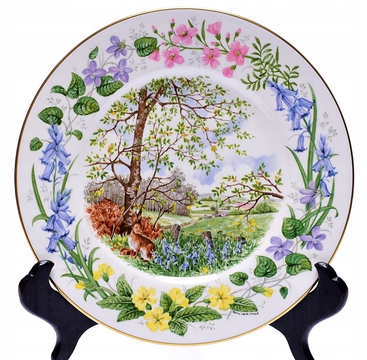 5681-3 COALPORT WOODLAND SEASONS WIOSNA TALERZ