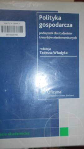 Polityka gospodarcza - Tadeusz Włudyka 2007