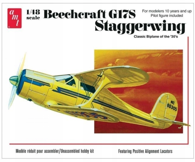 Model plastikowy - Samolot Beechcraft G17S Stagger