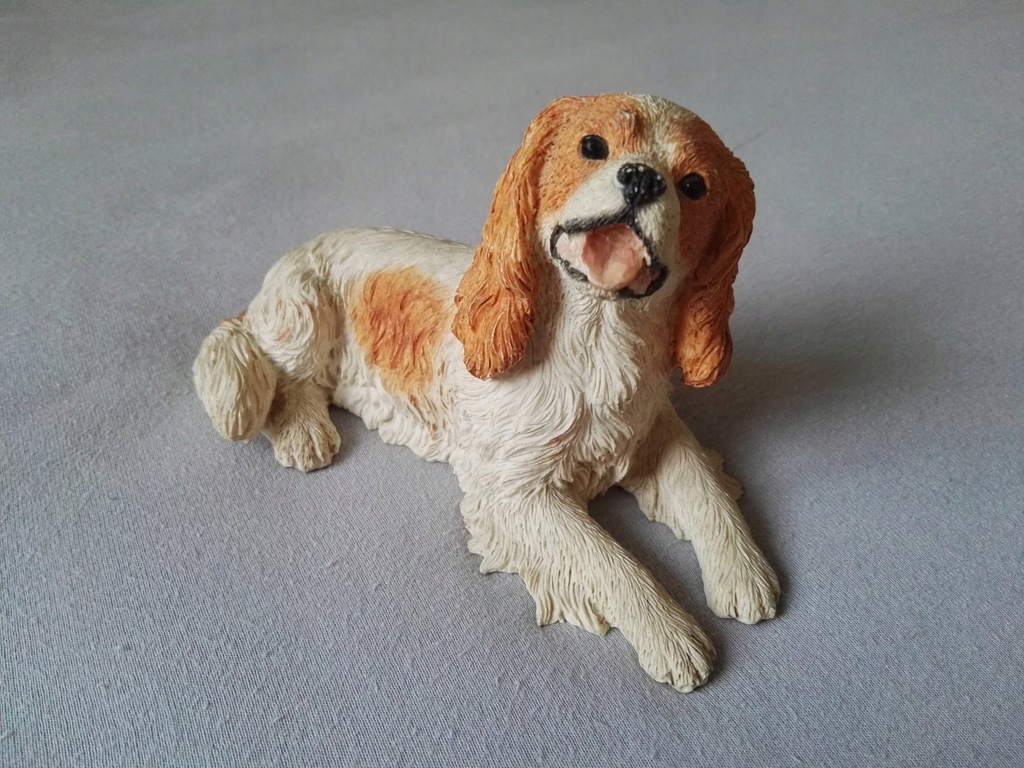 Figurka Castagna Italy pies spaniel antyk ceramika