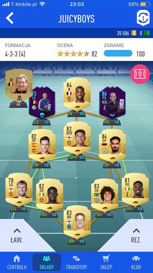 Konto fifa 19 Eden Hazard, dobry skład PC okazja!