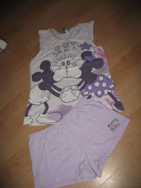 BENETTON piżamka Myszka Minie i Mickey 134-140