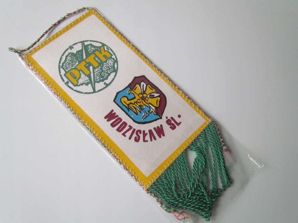 Proporczyk PTTK Herb Wodzisław Śląski XIV Rajd Gwa
