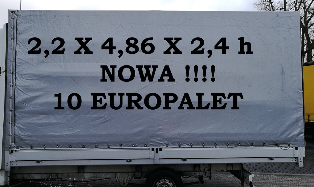 Skrzynia ładunkowa CARPOL 4,85x2,2x2,4h z plandeką