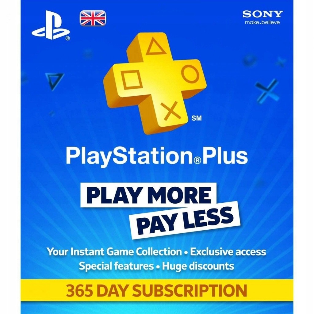 BYD - Sony PlayStation Plus Card 365 Days 9261537