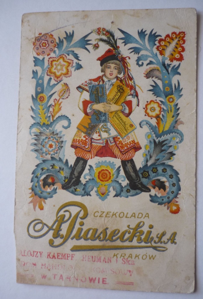 reklama - CZEKOLADA A. PIASECKI S.A. KRAKÓW