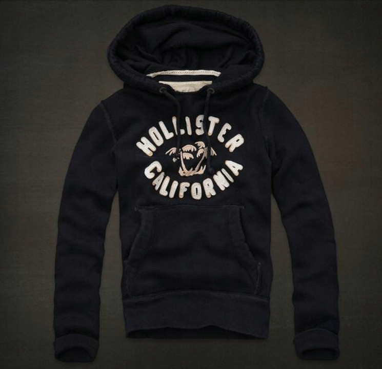 Hollister Abercrombie czarna granatowa bluza M!