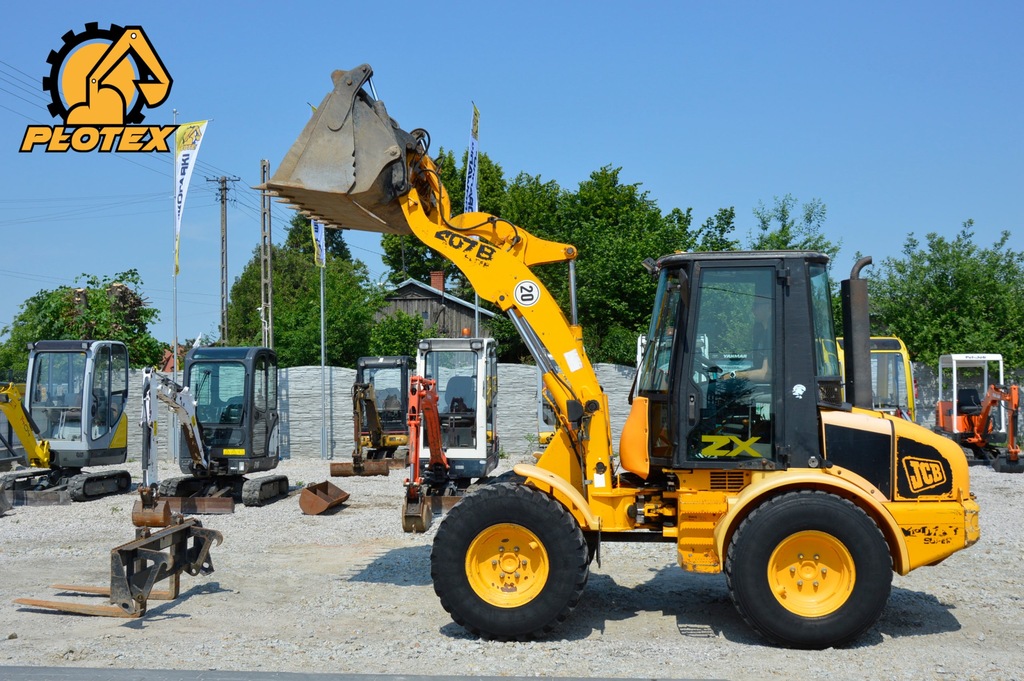 Ładowarka JCB 407B  SUPER  ŁYŻKA OTWIERANA WIDŁY