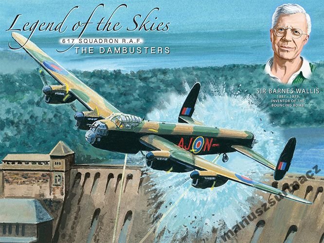 Lancaster Dywizjon 617 RAF Metalowy plakat 30x40