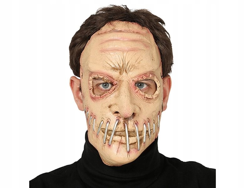 MASKA ZASZYTE USTA HORROR LATEKSOWA HALLOWEEN