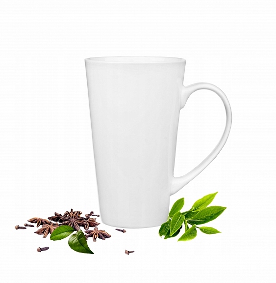 Duży kubek ceramiczny biały 500ml WYGODNE UCHO