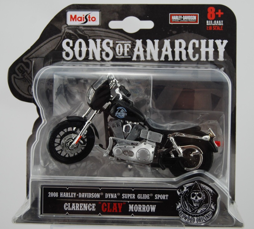 MAISTO SONS OF ANARCHY HARLEY-DAVIDSON DYNA CLAY
