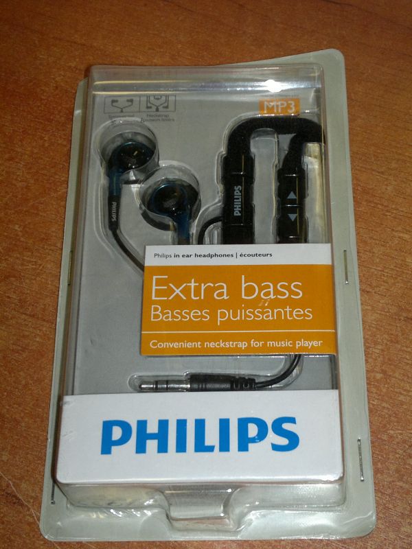 SŁUCHAWKI DOUSZNE PHILIPS SHE3600 PUDEŁKO IDEALNY