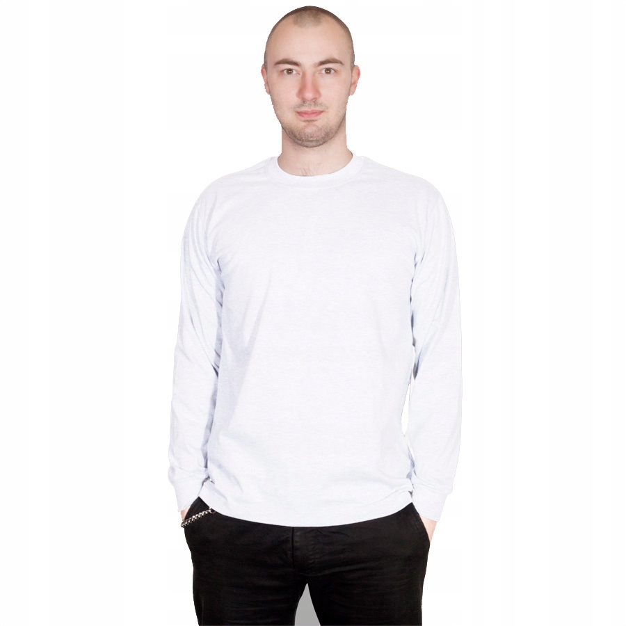 TheCo - Gładka koszulka long sleeve - XXXL - biały