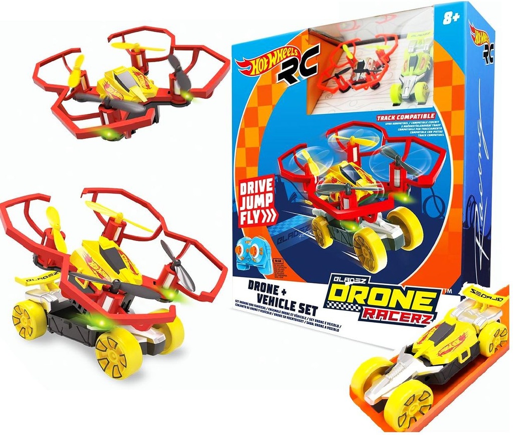 HOT WHEELS DRON STEROWANY 3w1 AUTKO LATAJĄCE