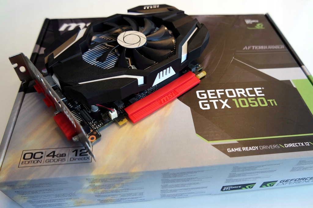 MSI GeForce GTX 1050Ti 4G OC - 7614179952 - oficjalne archiwum Allegro