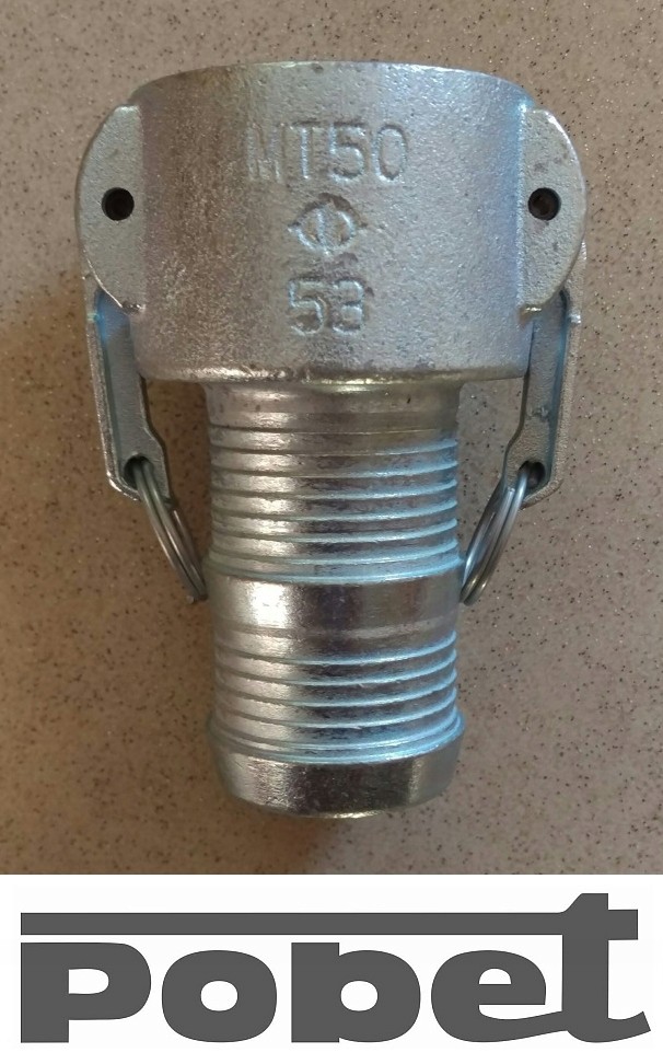 Złączki do węża fi 50 camlock KOMPLET mixokret