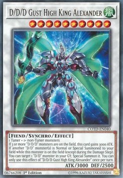 YUGIOH - D/D/D Gust High King Alexander (COTD)