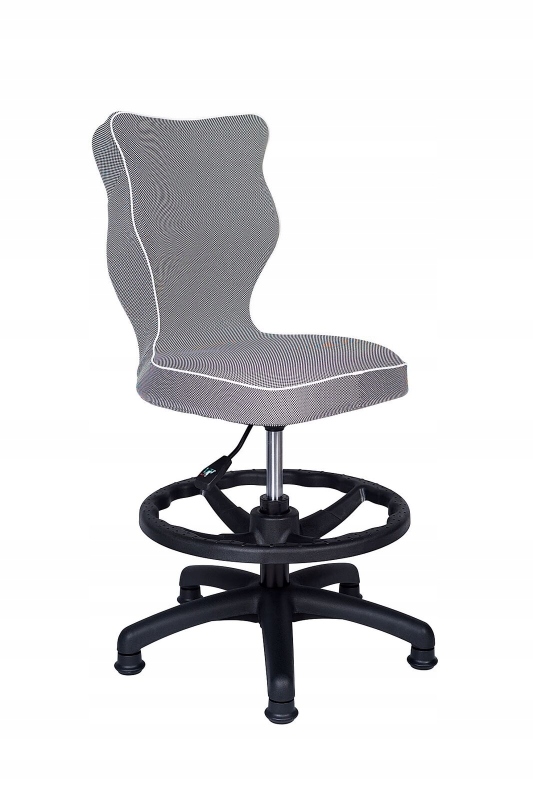 Krzesło obrotowe Luka roz4 z podnóżkiem, lamówka b