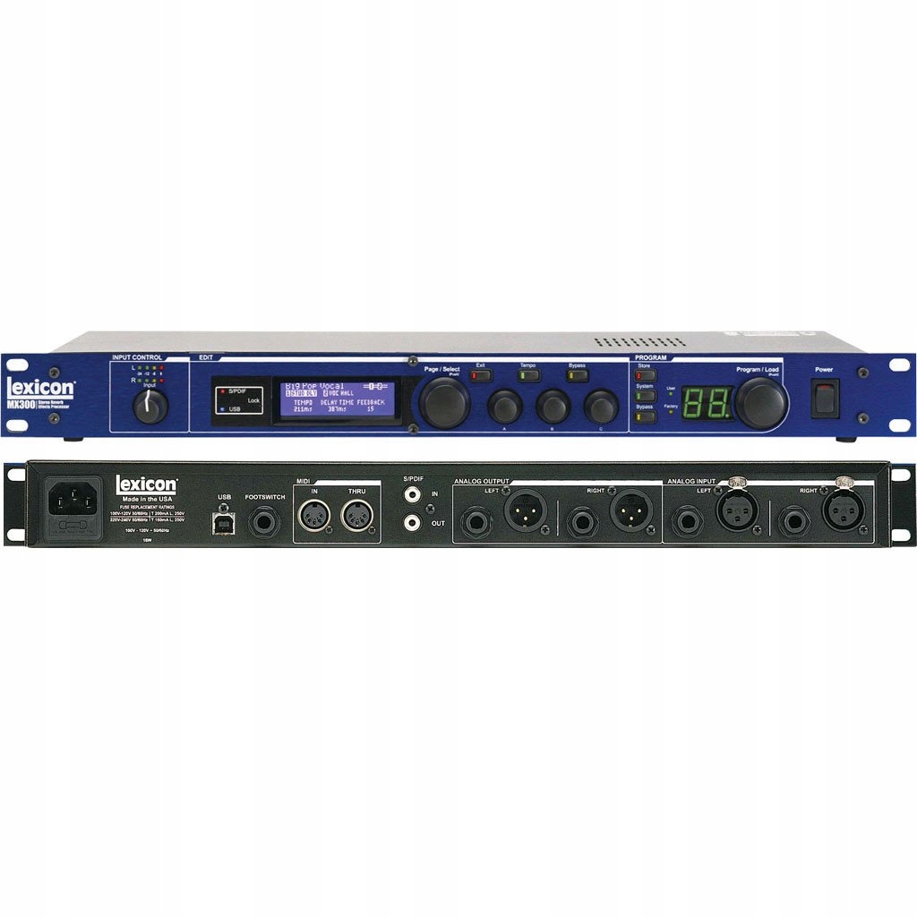 LEXICON MX 300 Dwukanałowy cyfrowy procesor efekt
